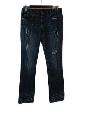 ZCO Destroyed 11 Straight Stitch Pocket Jeans